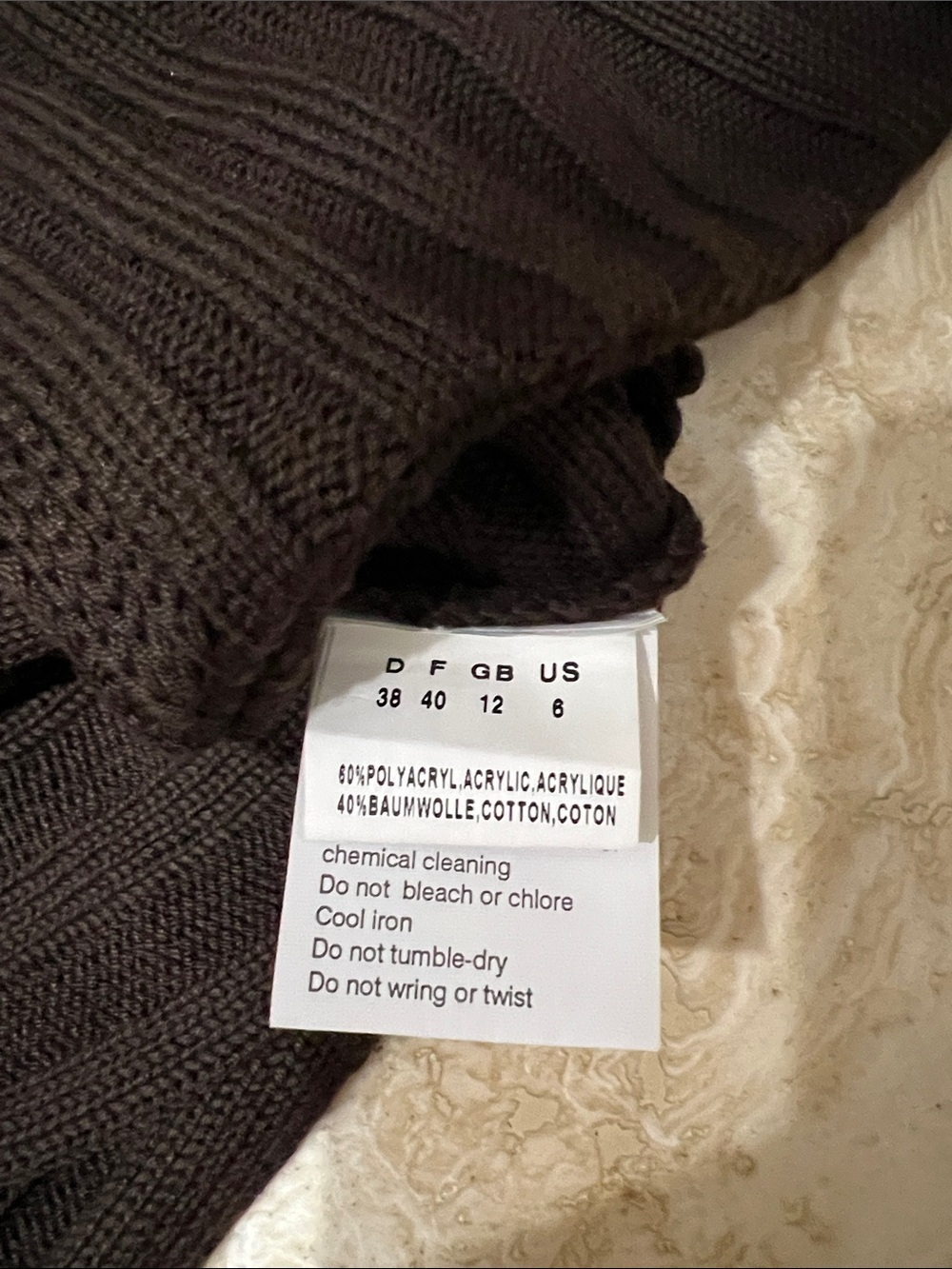 Dark Brown Ribbed Button-Front Cardigan - Picture 3 of 10